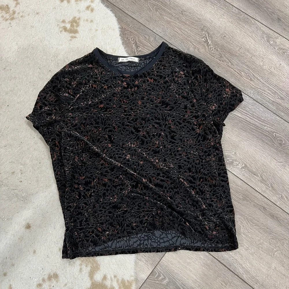 Free people we the free teddy boxy top - Picture 2 of 6